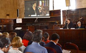 Avvocato Elena Coccia apre la Conferenza Cope Bambinisenzasbarre